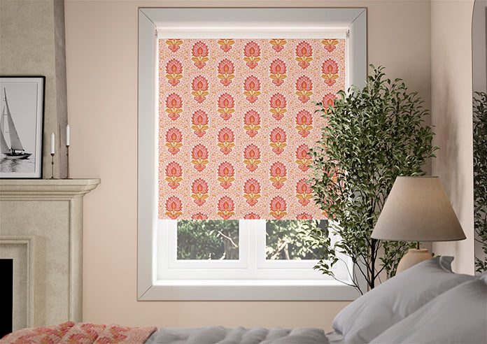 Petal & Block Lotus Blossom, Sunset - Twist & Fit Roller Blind - Image 3